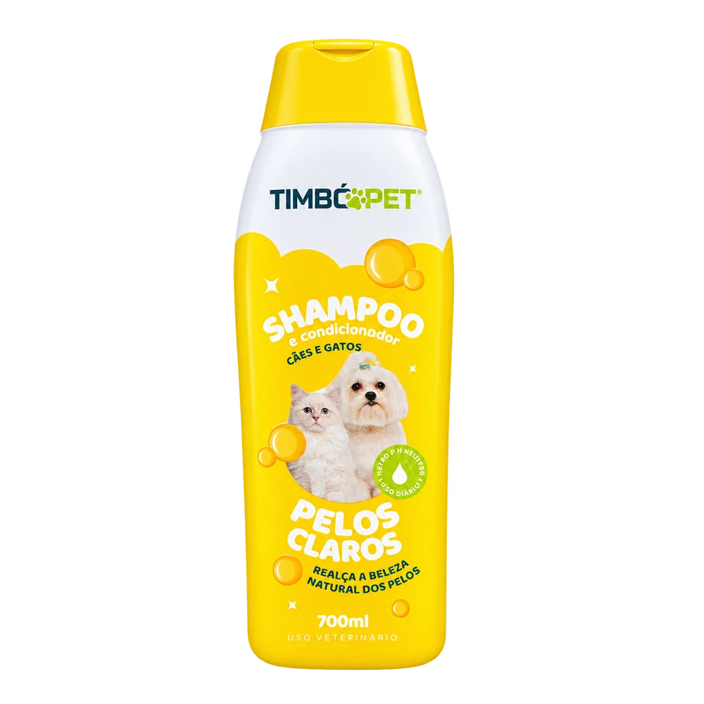 Shampoo e Condicionador Pelos Claros — 700 ml